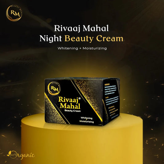 Rivaaj Mahal Night Beauty Cream for whitening and moisturizing.